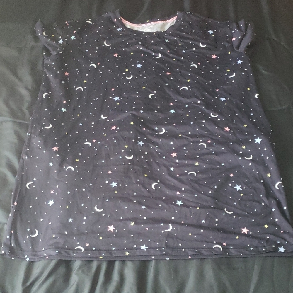 Women's Starry Night Pajama Dress WITH POCKETS!